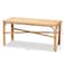 Baxton Studio Cacaban Modern Bohemian Natural Brown Rattan Accent Bench 211-12747-ZORO - alternate 5